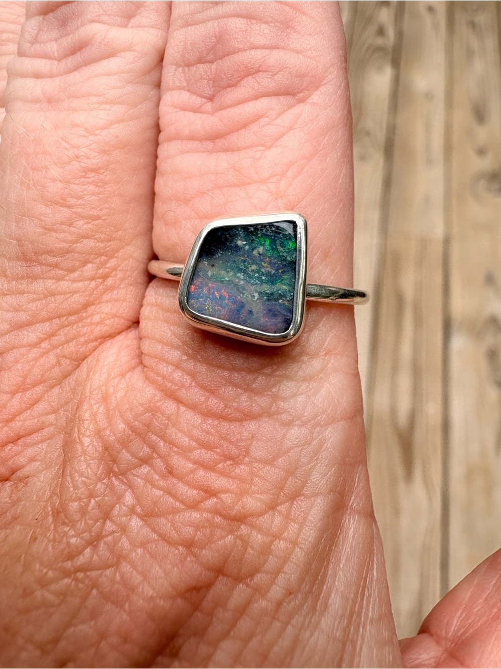 Australia Boulder Opal Ring